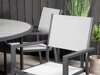 Tisch und Stühle Dallas 3671 (Schwarz + Grau)