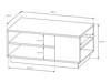 Wohnzimmer-Sets Kingston E109 (Artisan Eichenholzoptik + Graphit)