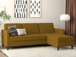 Stūra dīvāns Tulsa 541 (Tumši dzeltens)