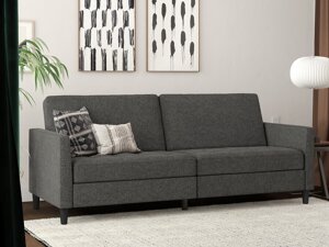 Dīvāns gulta Tulsa 543 (Tumši pelēks)