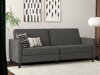 Καναπές κρεβάτι Tulsa 543 (Σκούρο γκρι)