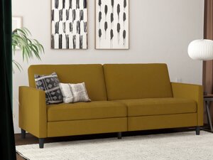 Καναπές κρεβάτι Tulsa 543 (Σκούρο κίτρινο)