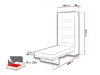 Κρεβάτι - ντουλάπα Concept Pro Lenart AH103 (Άσπρο)