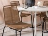 Conjunto de mesa y sillas Dallas 3510 (De color marrón claro + Negro)