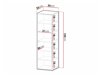 Wandhängeschrank für Badezimmer Merced P100 (Weiß)