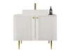 Stehender Badezimmerschrank für ein Waschbecken Merced P101 (Weiß)