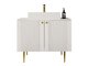 Stehender Badezimmerschrank für ein Waschbecken Merced P101 (Weiß)