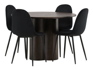 Маса и столове за трапезария Dallas 3750 (Черен)