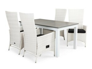 Conjunto de mesa y sillas Comfort Garden 1384 (Negro)