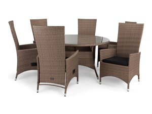 Stalo ir kėdžių komplektas Comfort Garden 1386 (Ruda)