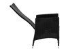 Asztal és szék garnitúra Comfort Garden 1386 (Fekete)