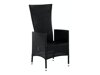 Σετ Τραπέζι και καρέκλες Comfort Garden 1388 (Μαύρο)