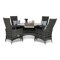 Conjunto de mesa y sillas Comfort Garden 1388 (Gris)