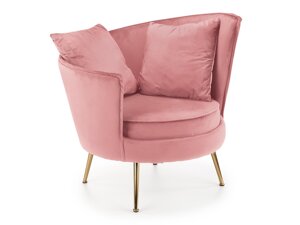 Fotelj Houston 1437 (Rožnata + Zlata)