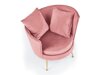 Fotel Houston 1437 (Rózsaszín + Aranysárga)