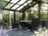 Asztal és szék garnitúra Comfort Garden 1395 (Fekete + Kék)