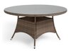 Asztal és szék garnitúra Comfort Garden 1395 (Barna + Fehér)