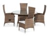 Conjunto de mesa e cadeiras Comfort Garden 1396 (Castanho)