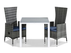 Stalo ir kėdžių komplektas Comfort Garden 1405 (Pilka)