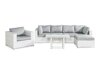 Conjunto de muebles de exterior Comfort Garden 1424 (Blanco + Gris)