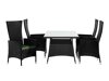 Σετ Τραπέζι και καρέκλες Comfort Garden 1437 (Μαύρο + Πράσινο)