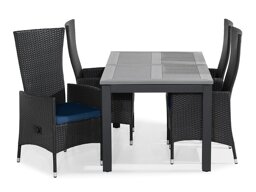 Asztal és szék garnitúra Comfort Garden 1441 (Kék)