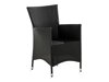 Σετ Τραπέζι και καρέκλες Comfort Garden 1444 (Μαύρο)