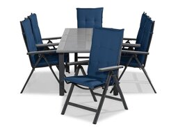 Asztal és szék garnitúra Comfort Garden 1446 (Kék)