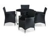 Σετ Τραπέζι και καρέκλες Comfort Garden 1448 (Μαύρο)