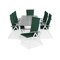 Asztal és szék garnitúra Comfort Garden 1453 (Zöld)