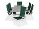Conjunto de mesa e cadeiras Comfort Garden 1453 (Verde)