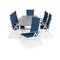 Conjunto de mesa e cadeiras Comfort Garden 1453 (Azul)