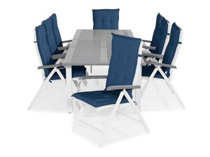Asztal és szék garnitúra Comfort Garden 1453 (Kék)