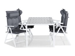 Stalo ir kėdžių komplektas Riverside 492 (Pilka)