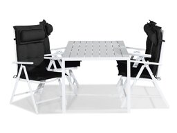 Laua ja toolide komplekt Riverside 492 (Must)