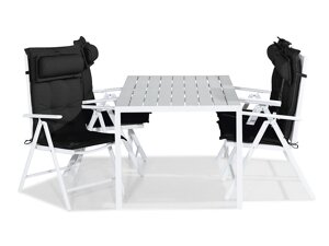 Σετ Τραπέζι και καρέκλες Riverside 492 (Μαύρο)