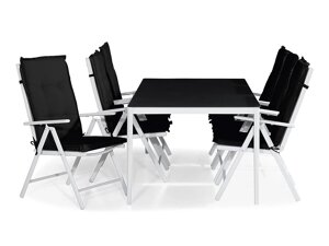 Conjunto de mesa y sillas Comfort Garden 1479 (Negro)