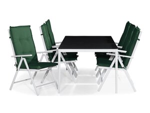 Asztal és szék garnitúra Comfort Garden 1479 (Zöld)