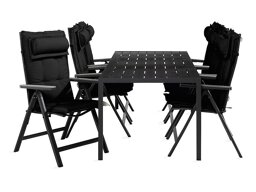 Conjunto de mesa e cadeiras Comfort Garden 1496 (Preto)