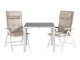 Asztal és szék garnitúra Comfort Garden 1486 (Fehér)