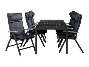 Stalo ir kėdžių komplektas Comfort Garden 1512 (Pilka)