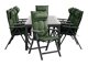 Conjunto de mesa y sillas Comfort Garden 1508 (Verde)