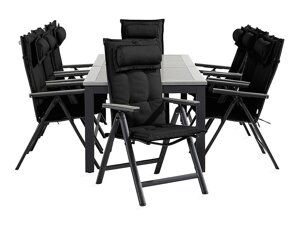 Стол и стулья Comfort Garden 1508 (Чёрный)