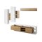 Set mobili soggiorno Kingston R102 (Nipote di quercia + Bianco)