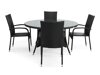 Σετ Τραπέζι και καρέκλες Comfort Garden 1682 (Μαύρο)