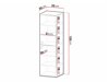 Wandhängeschrank für Badezimmer Merced R101 (Weiss)
