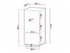 Wandhängeschrank für Badezimmer Merced R102 (Weiss)