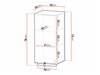 Stenska kopalniška omarica Merced R102 (Siva)