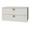 Mueble de baño colgado para lavabo Merced R103 (Blanco)