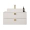 Mueble de baño colgado para lavabo Merced R103 (Blanco)